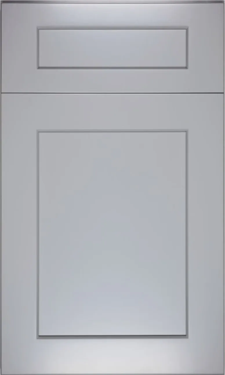Gray Shaker cabinet