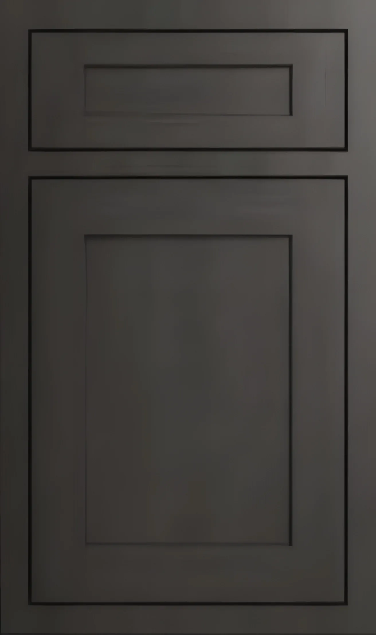 Inset Shaker Charcoal cabinet